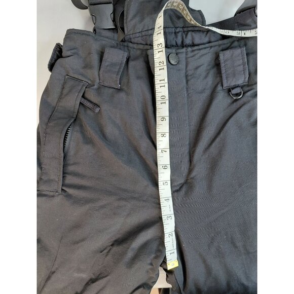 Cabelas Mens Insulated Snow Bib Pants With Adjustable Straps Size S Black - Picture 12 of 16